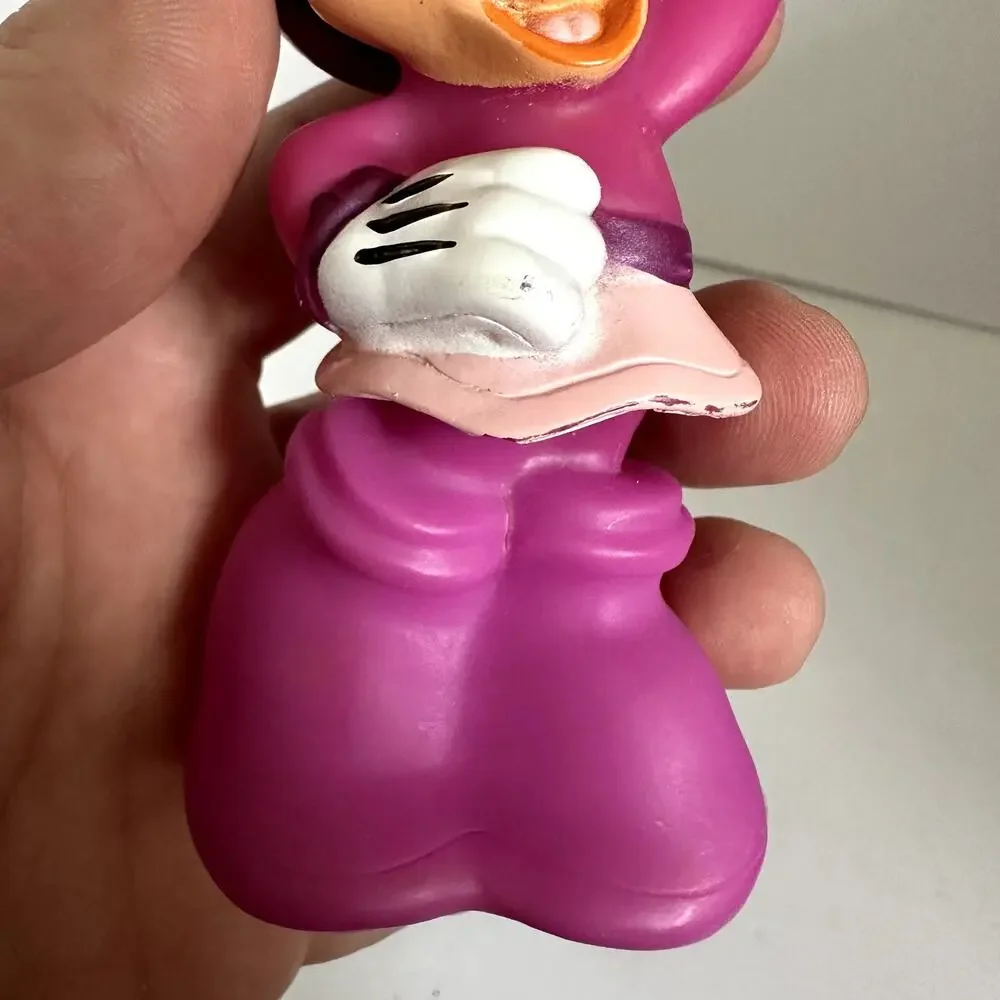 Vintage Minnie Mouse Goofy Roadster Racer Figures Rubber Replacement Toy
